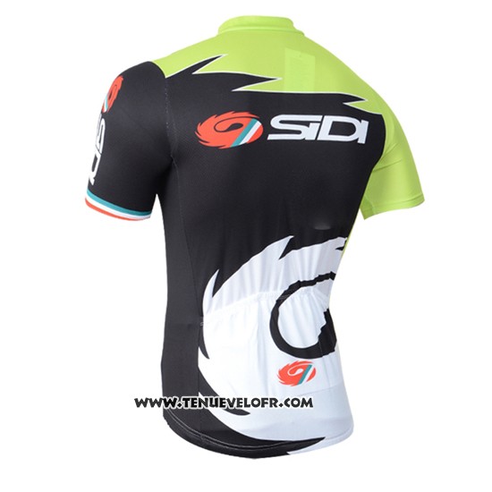 2014 Maillot Ciclismo Castelli SIDI Noir et Vert Manches Courtes et Cuissard